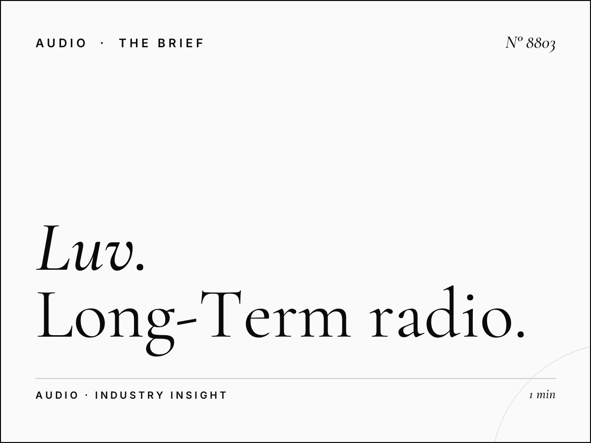 Luv Brand Partnership: Long-Term Radio Partnership