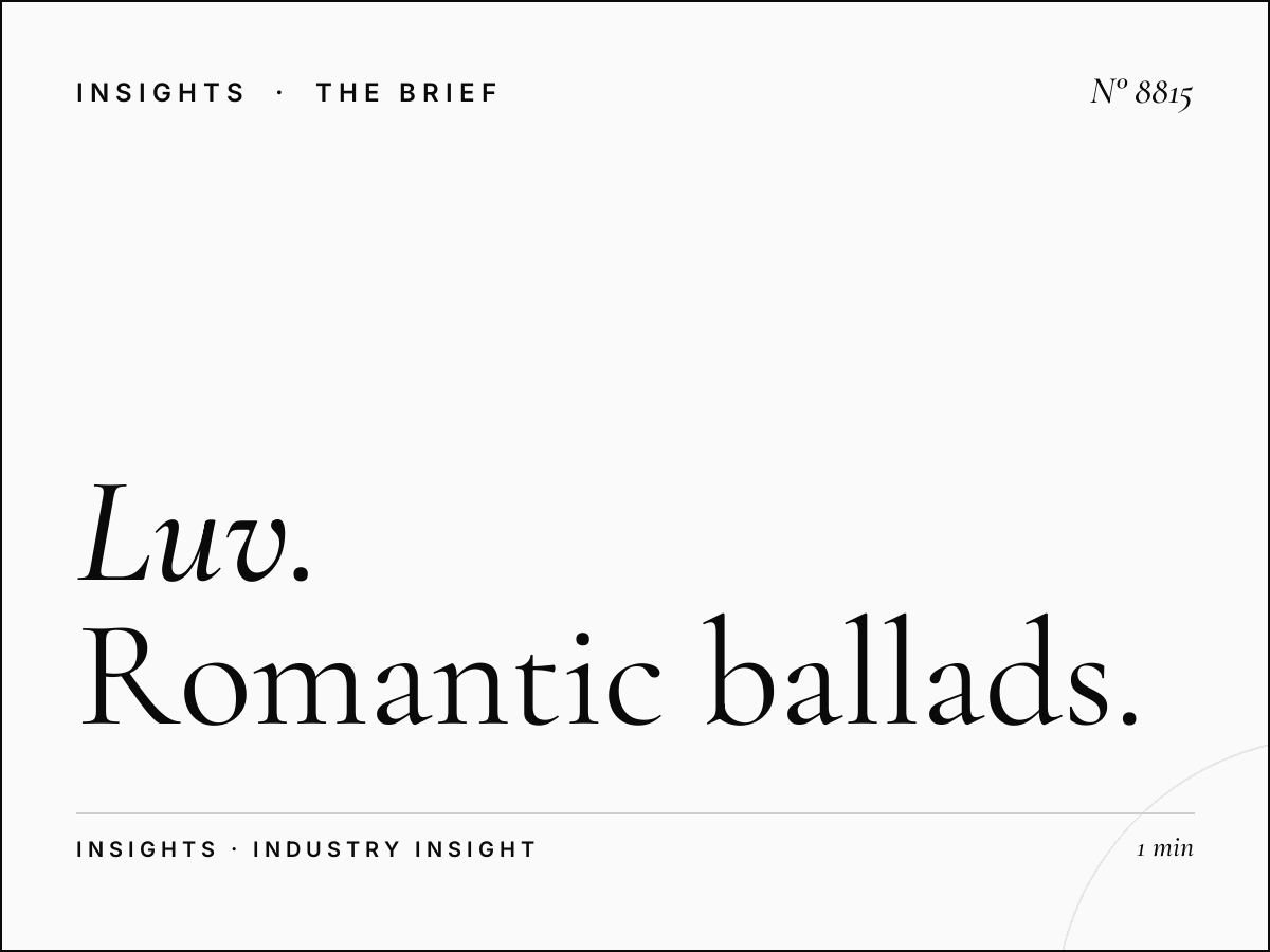 Luv Music Mix: Romantic Ballads Programming