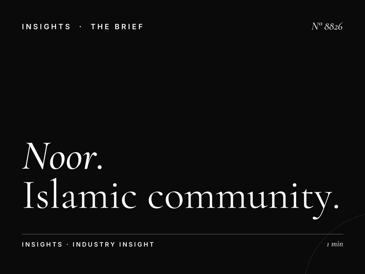 Noor Dubai Audience: Islamic Community Demographics