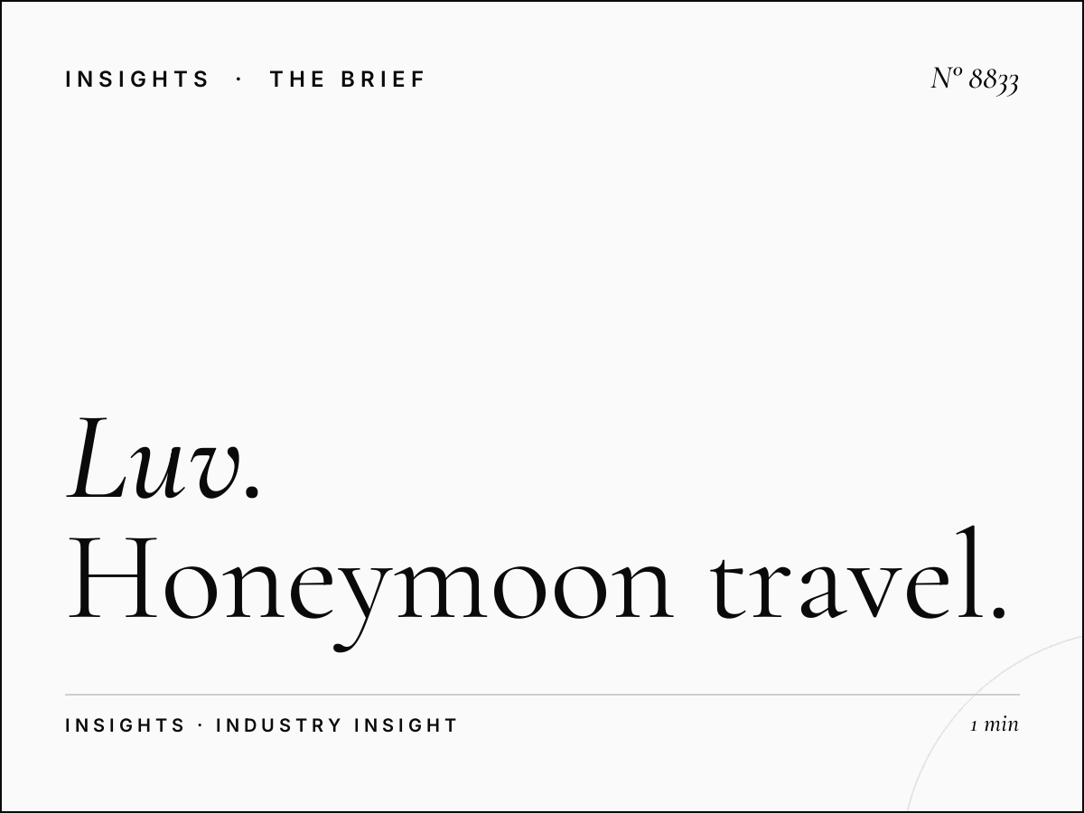 Luv Honeymoon Packages: Honeymoon Travel Advertising