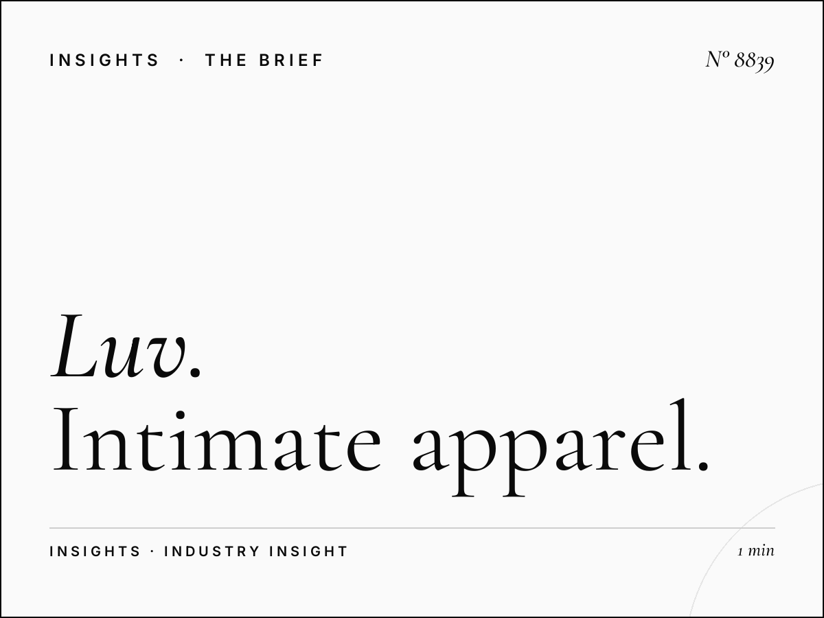Luv Lingerie Brands: Intimate Apparel Marketing