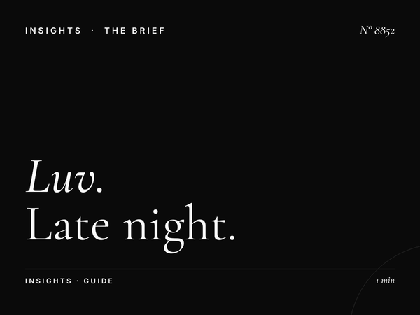 Luv Late Night: Late Night Romantic Programming - A Strategic Guide for Media Buyers