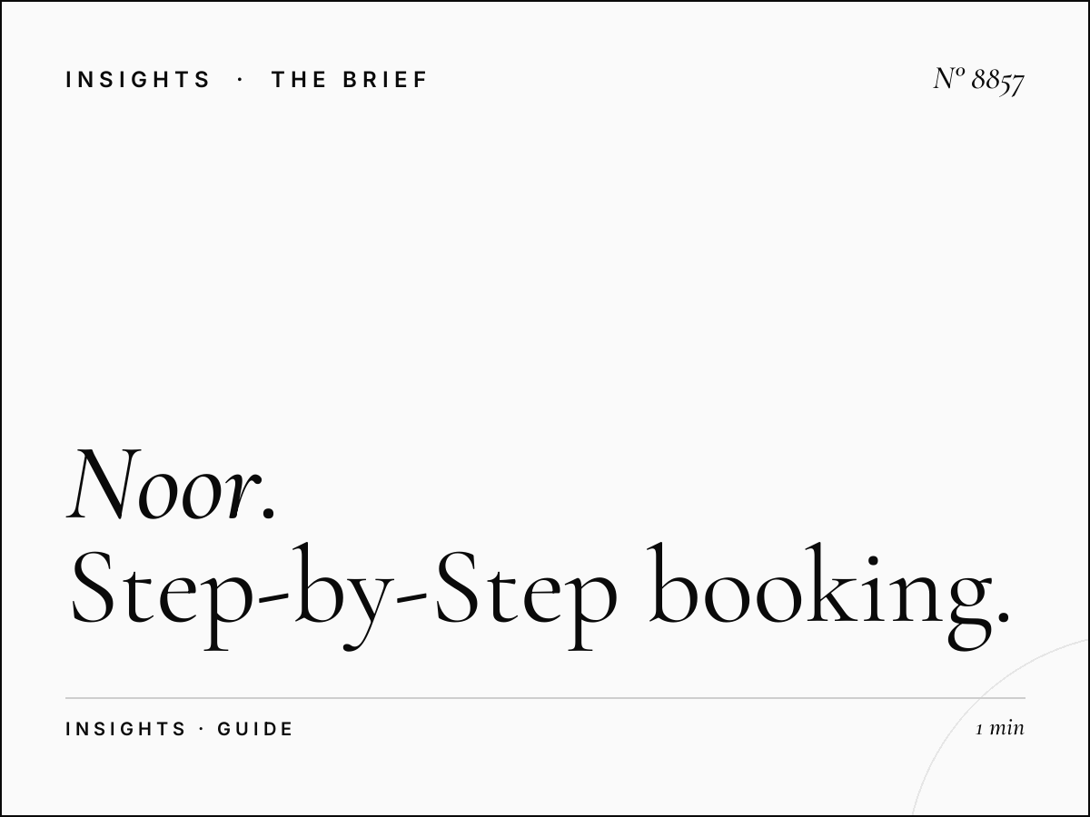 Noor Dubai Reservation: Step-by-Step Booking Guide