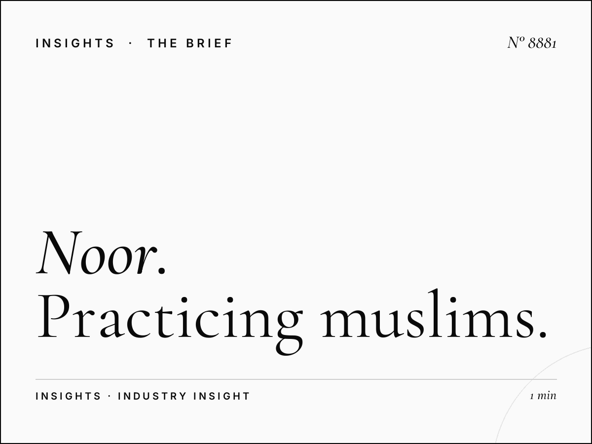 Noor Dubai Demographics: Practicing Muslims All Ages