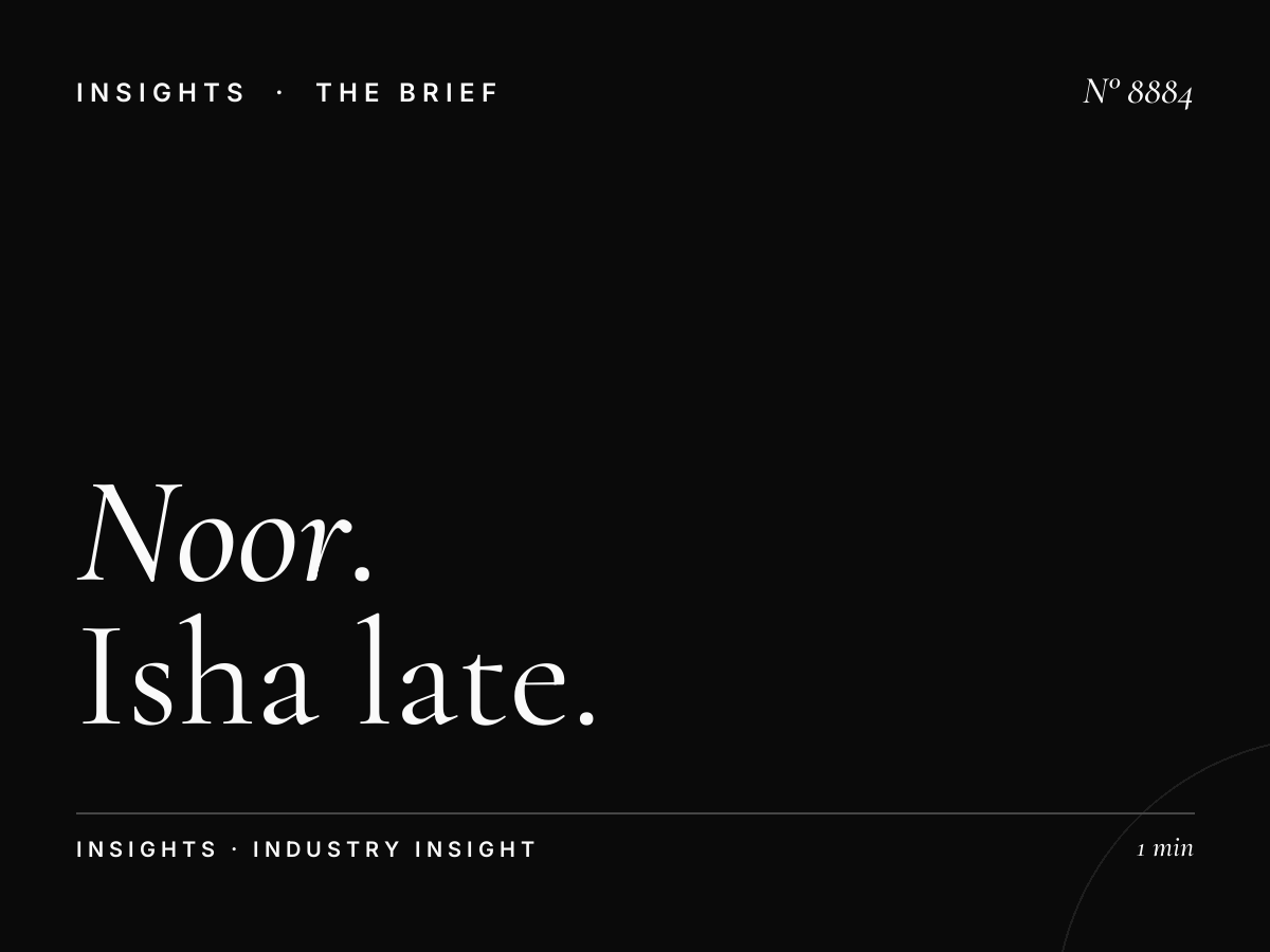 Noor Dubai Night: Isha Late Night Islamic Content - A Strategic Opportunity for Faith-Based Marketing