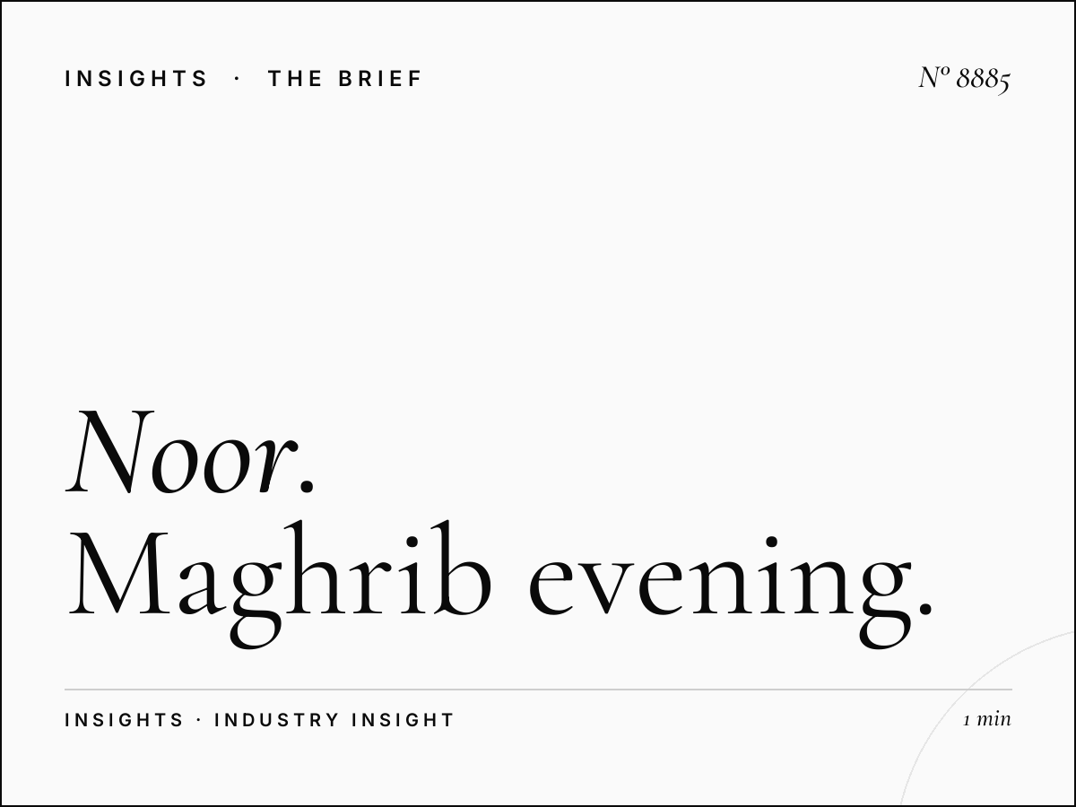 Noor Dubai Evening: Maghrib Evening Islamic Programming - A Strategic Advertising Opportunity in the UAE
