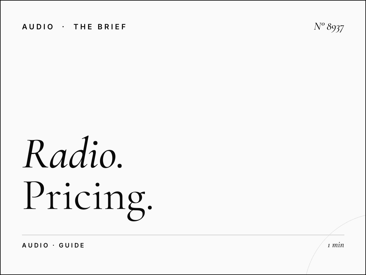 Radio 1 100.5 Cost: Complete Pricing Guide 2025
