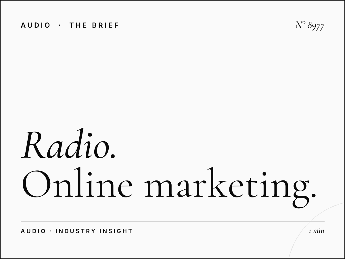 Radio 1 Digital Integration: Radio Online Marketing