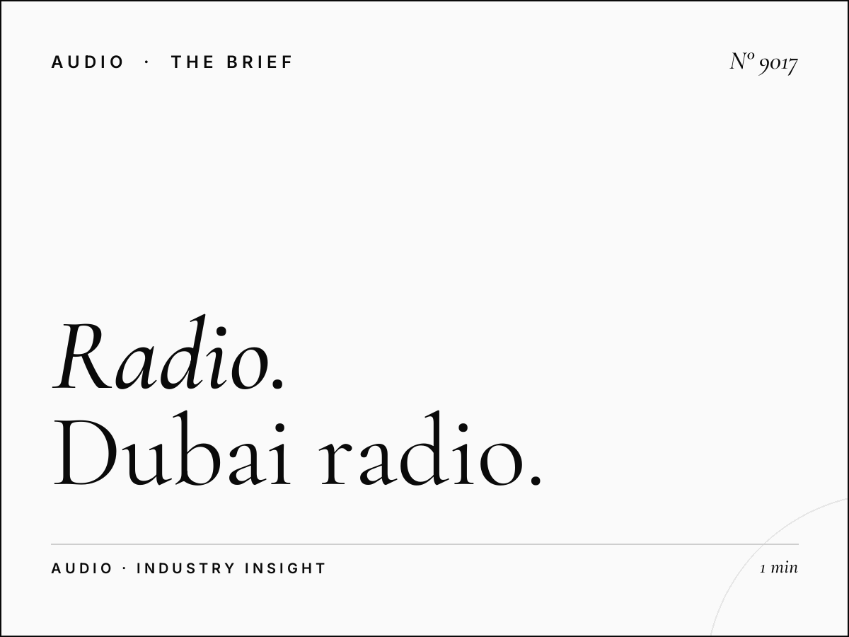 Radio 1 Dubai Coverage: Dubai Radio Market