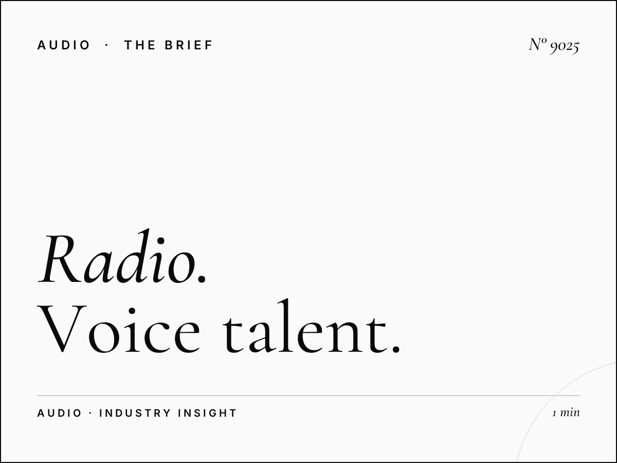Radio 1 Voice Over: Radio Voice Talent Options