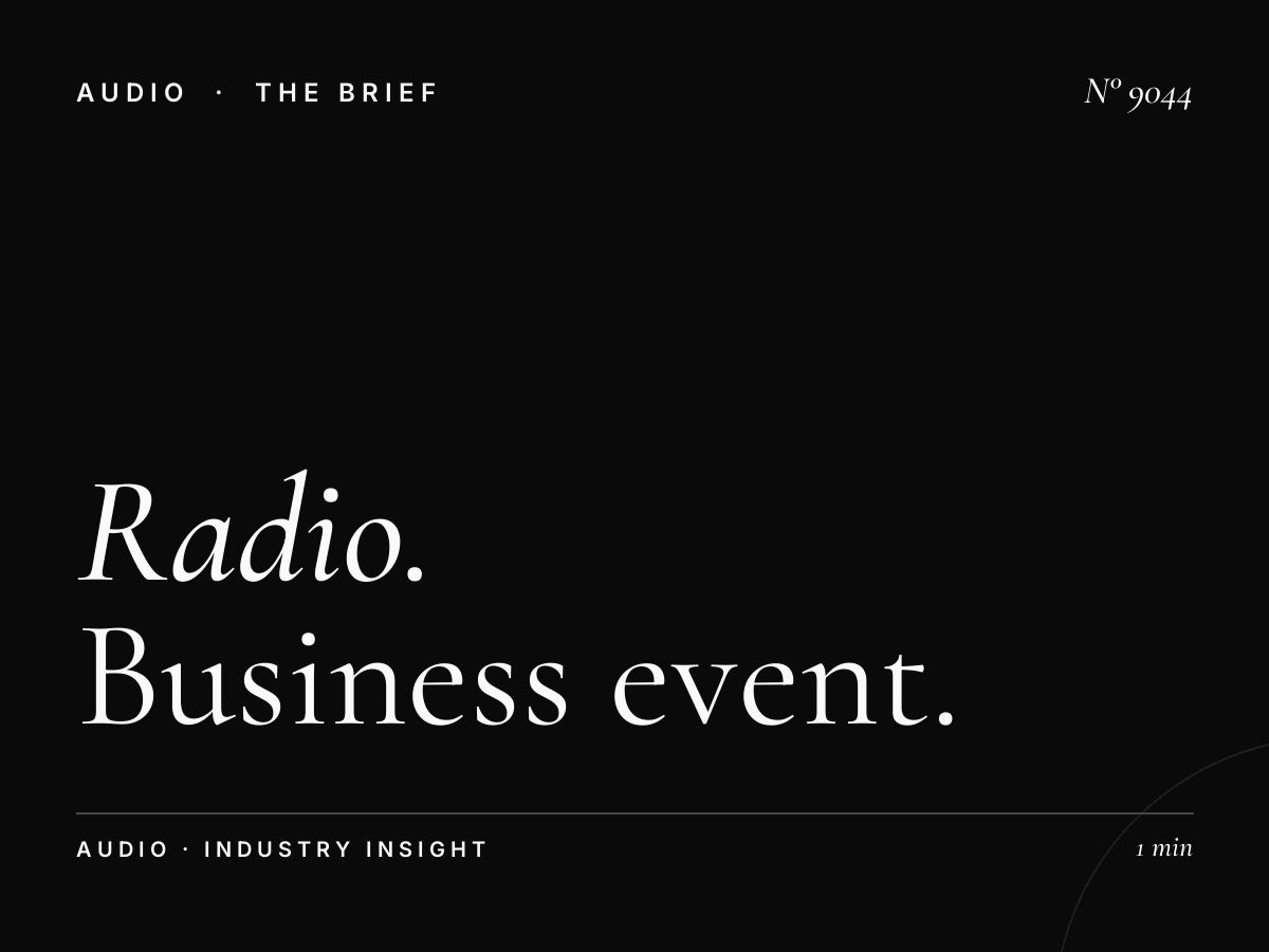 Radio 1 Conference Promotion: Business Event