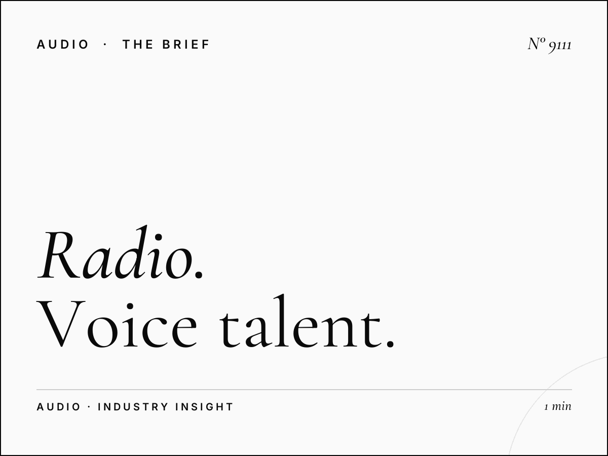 Radio 4 Voice Over: Radio Voice Talent Options