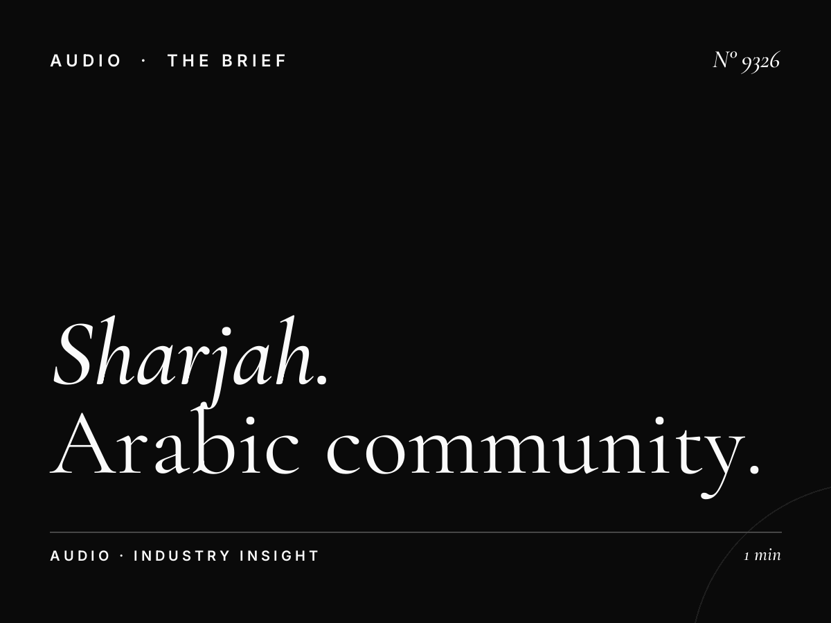 Sharjah FM Audience: Arabic Community Demographics Sharjah