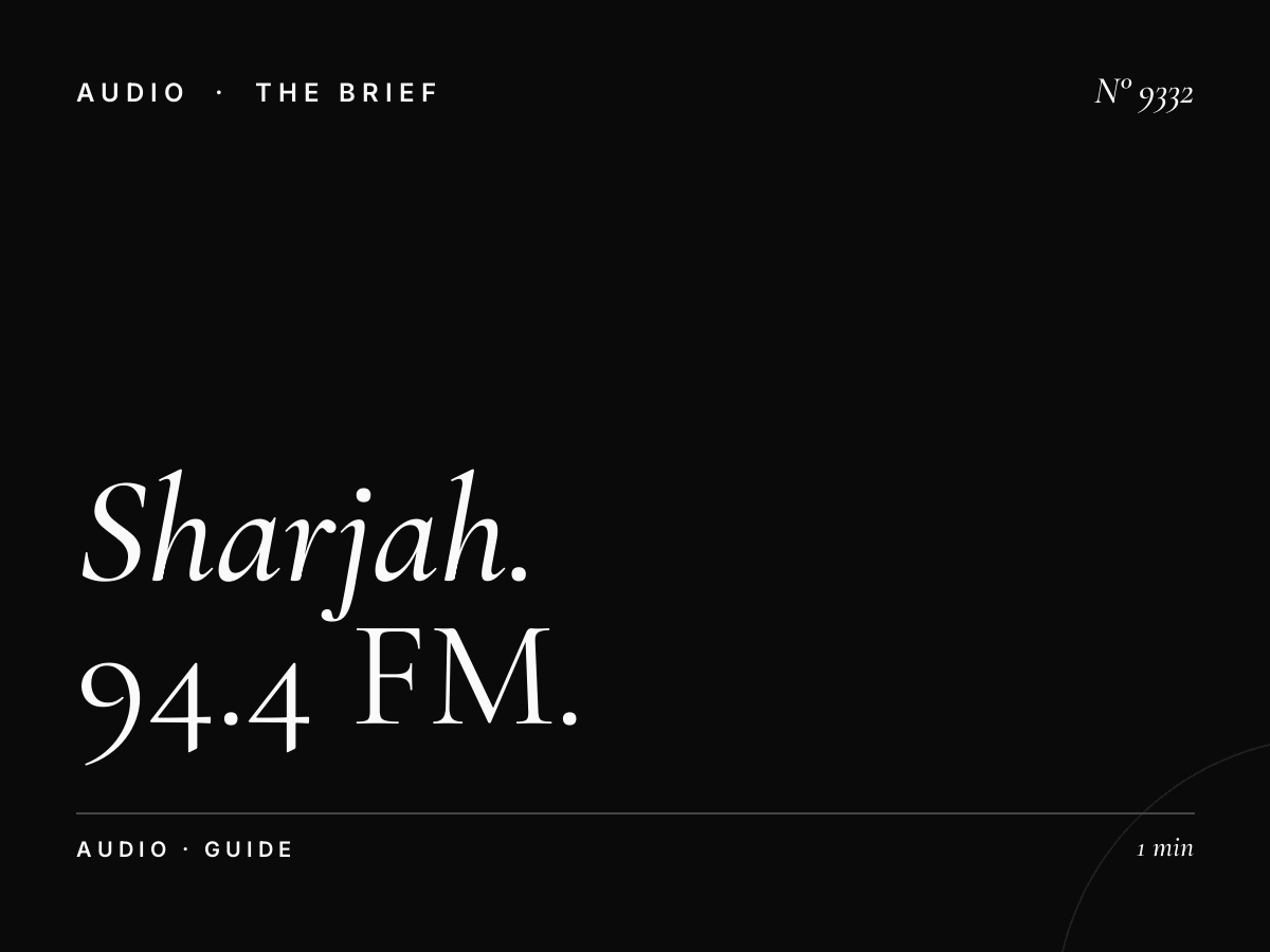 Sharjah FM Radio Advertising: 94.4 FM Campaign Guide