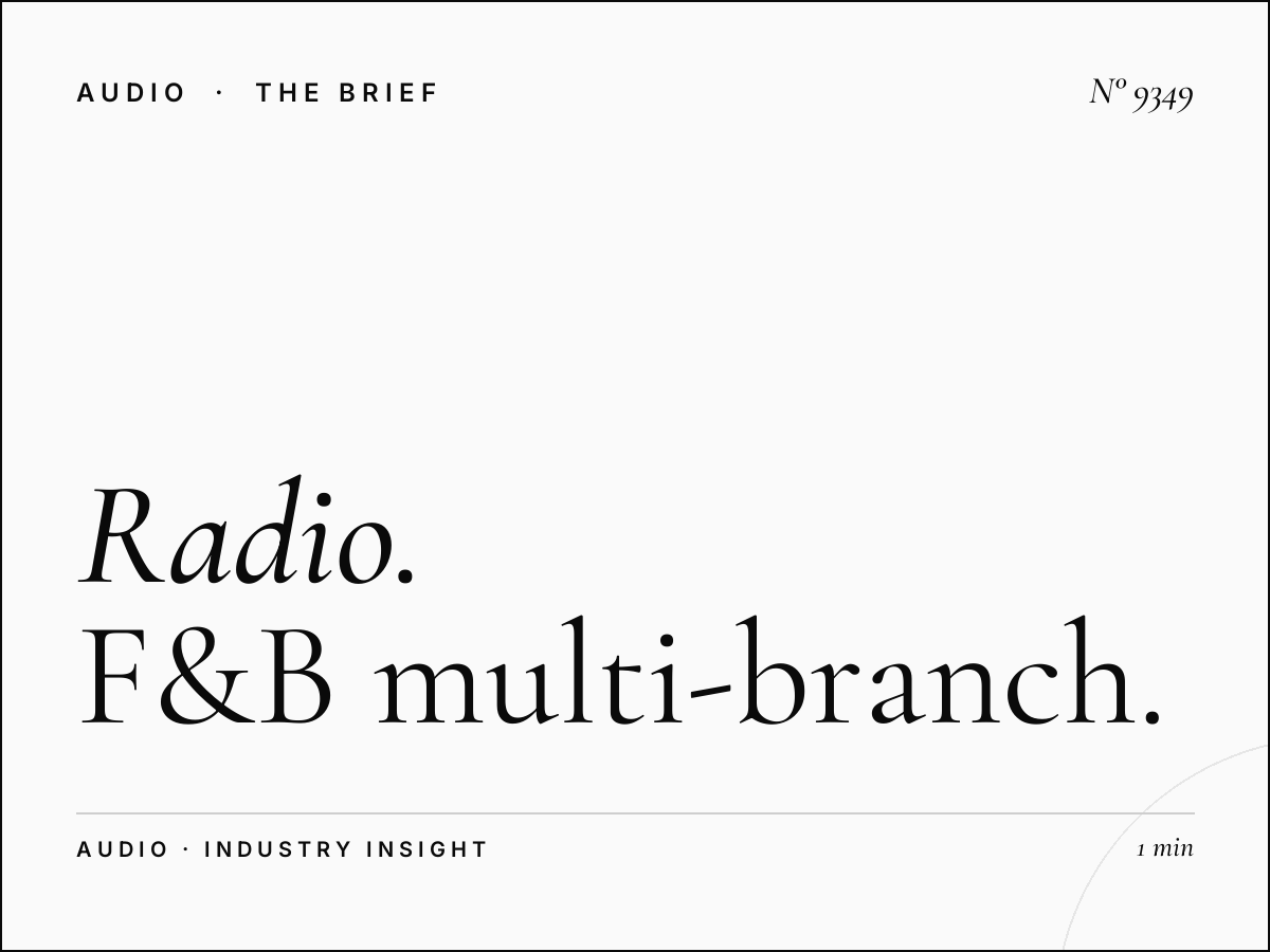 Radio Shoma Restaurant Chains: F&B Multi-Branch Marketing Through Strategic Radio Advertising