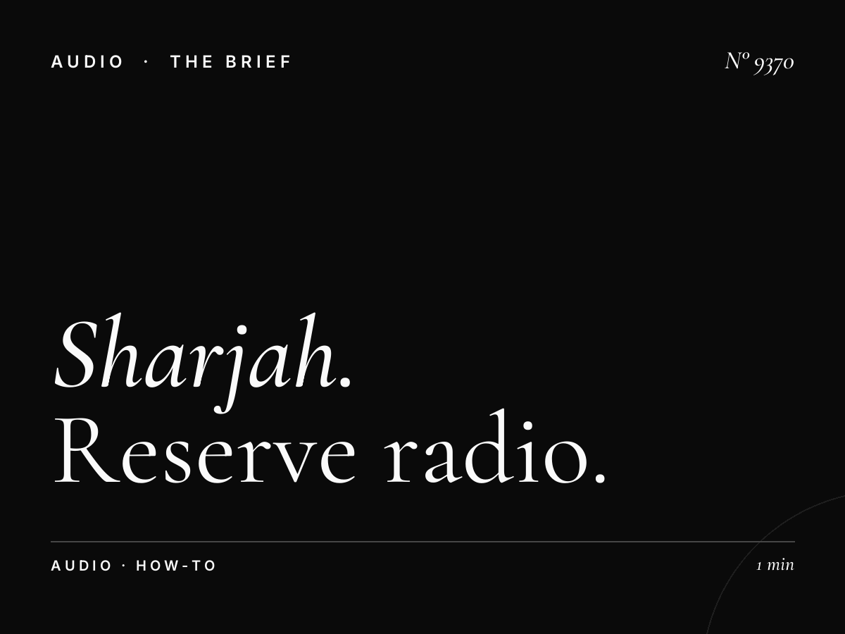 Sharjah FM Booking: How to Reserve Radio Advertising
