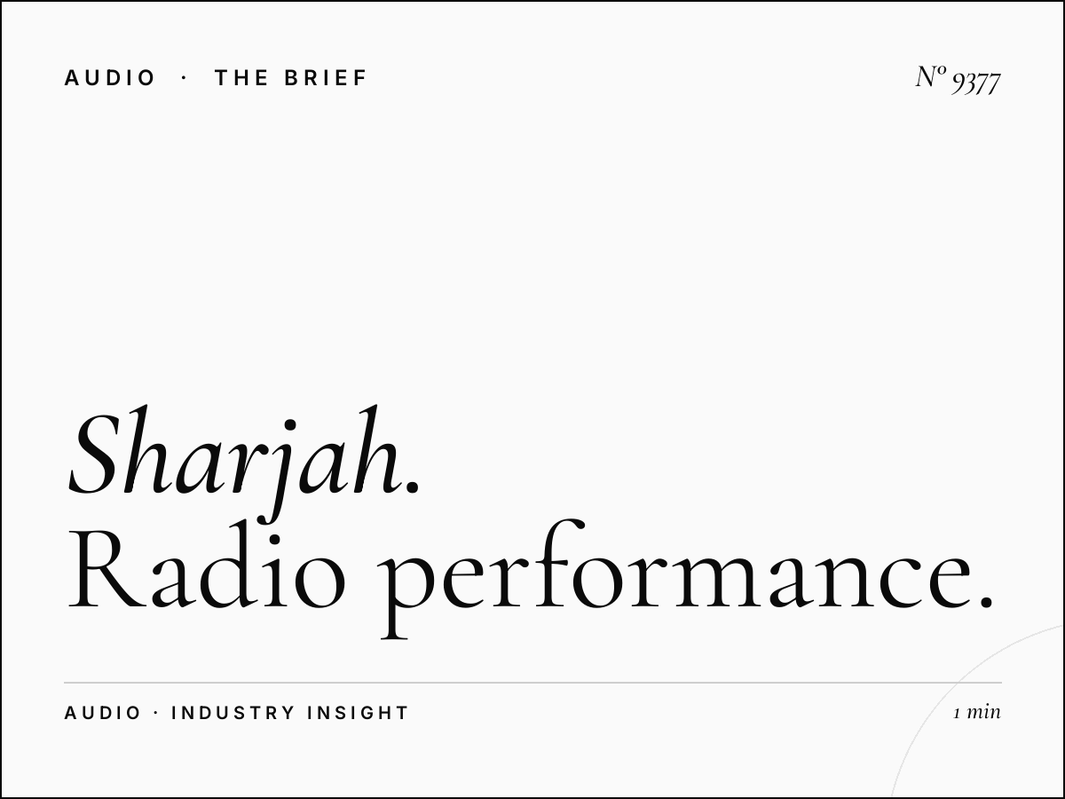 Sharjah FM ROI: Radio Performance Measurement