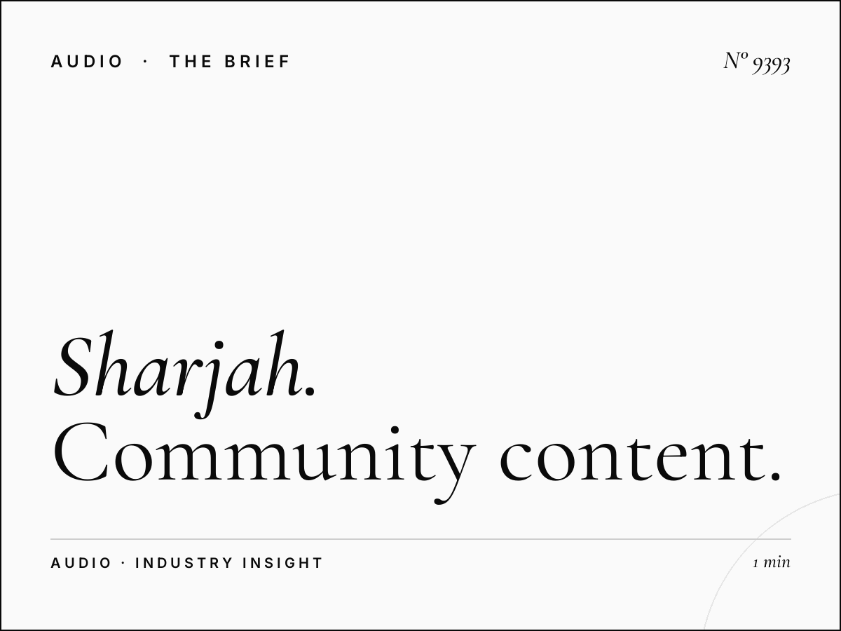 Sharjah FM Local Content: Sharjah Community Content