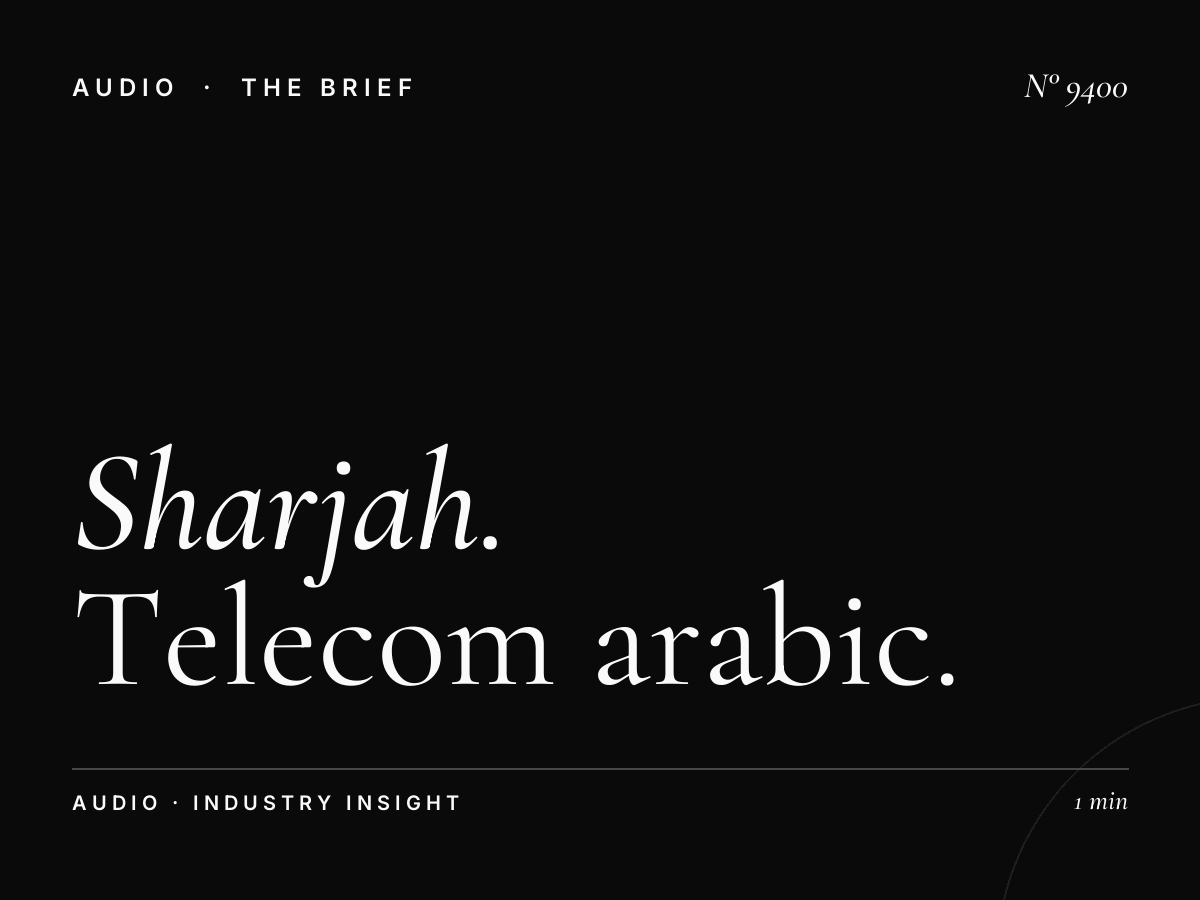 Sharjah FM Mobile Operators: Telecom Arabic Advertising