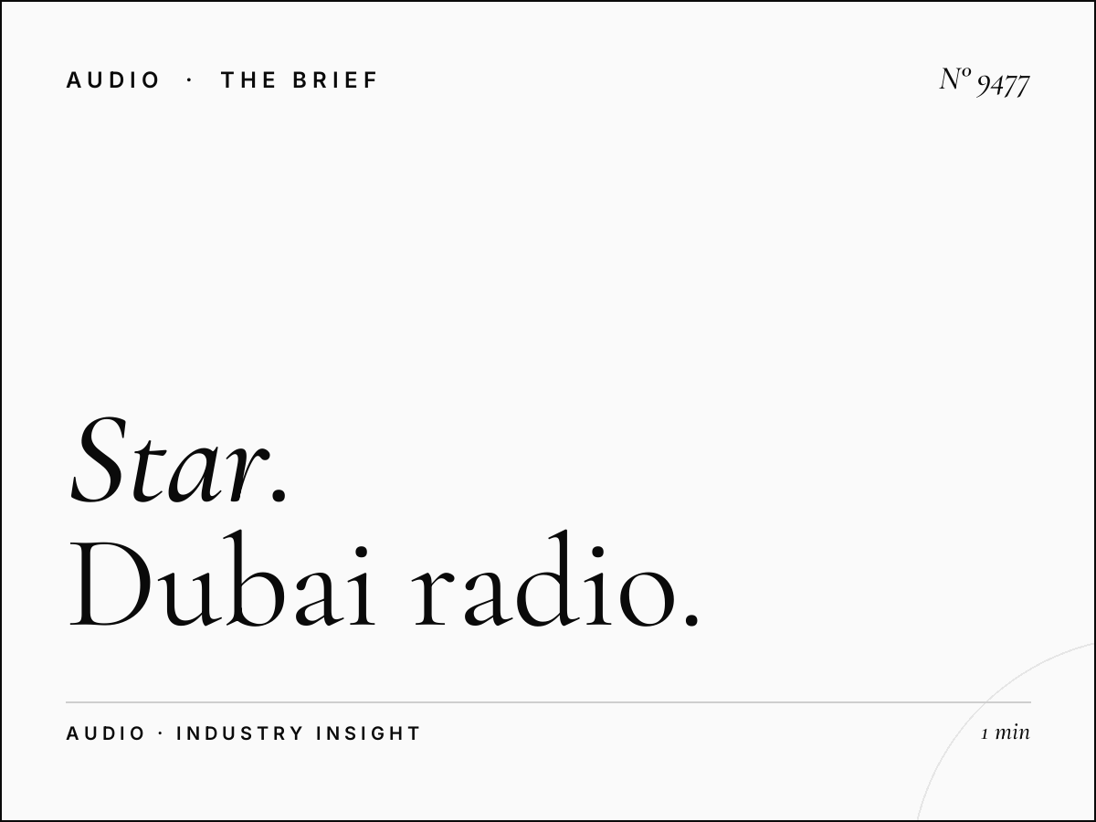 Star FM Dubai Coverage: Dubai Radio Market
