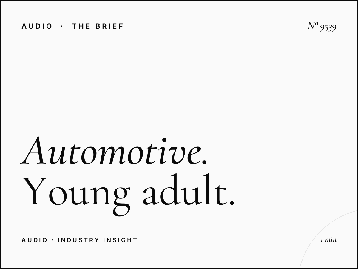 Automotive Brands Tag Radio: Young Adult Car Advertising