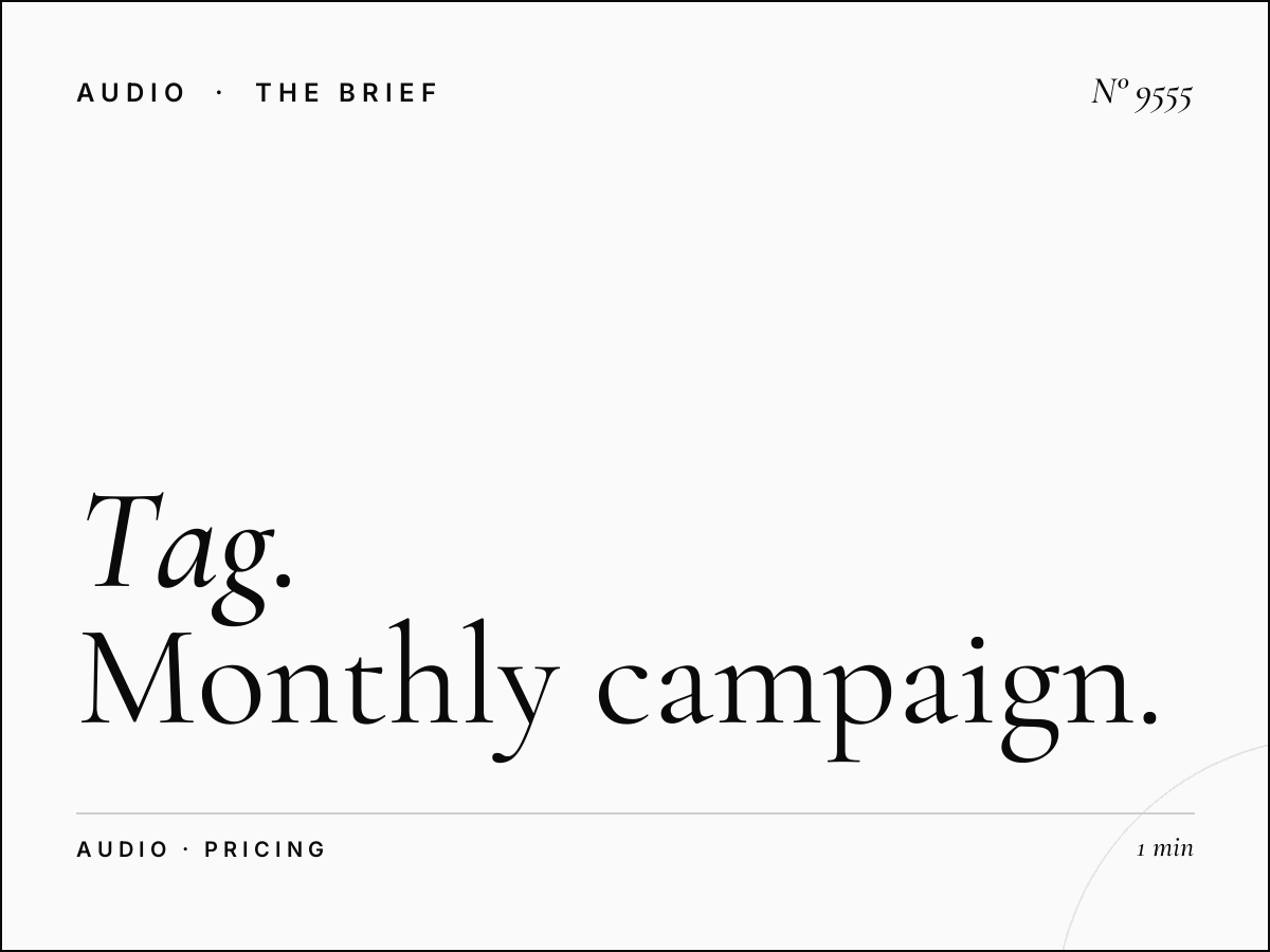 Tag Radio Advertising Rates: Monthly Campaign Pricing