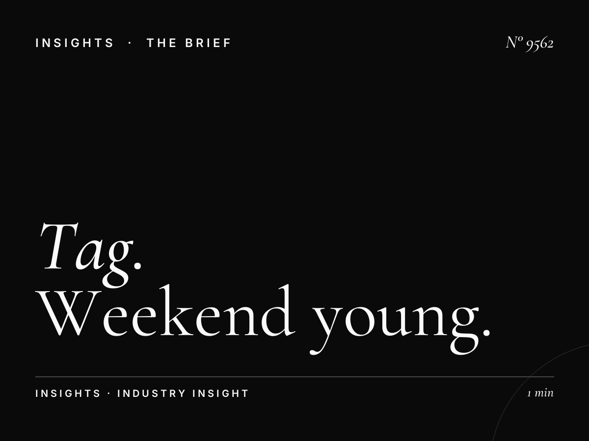 Tag Weekend Youth: Weekend Young Adult Programming