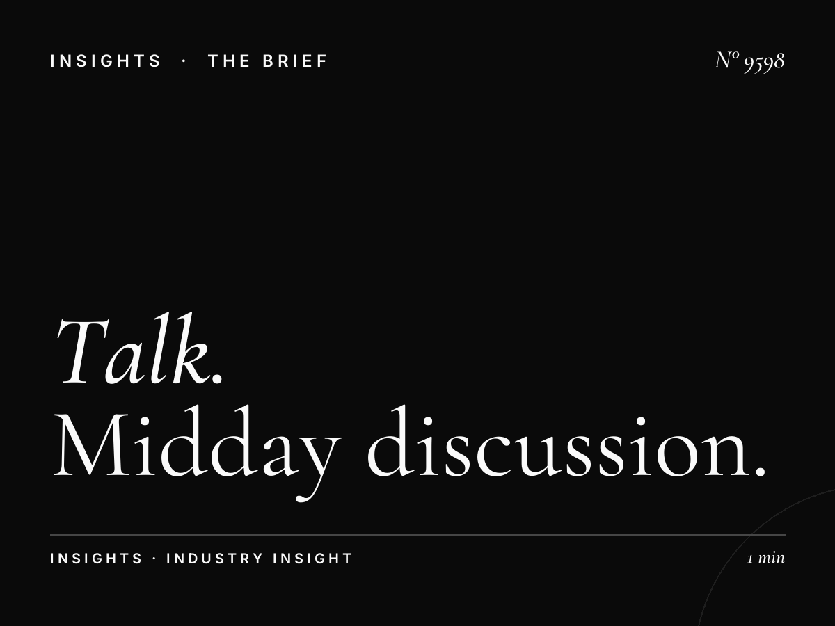 Talk Midday: Midday Discussion Talk Block Advertising