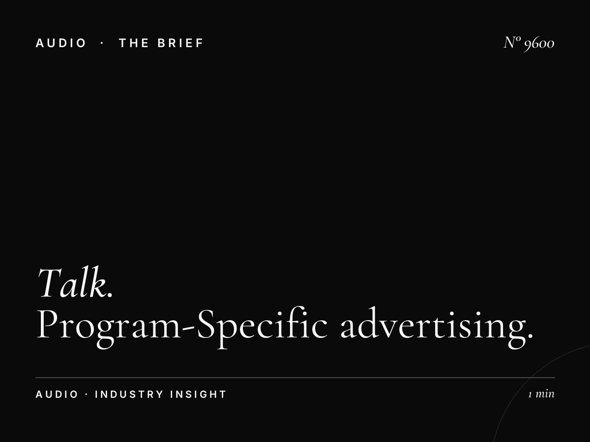 Talk Radio Shows: Talk Program-Specific Advertising
