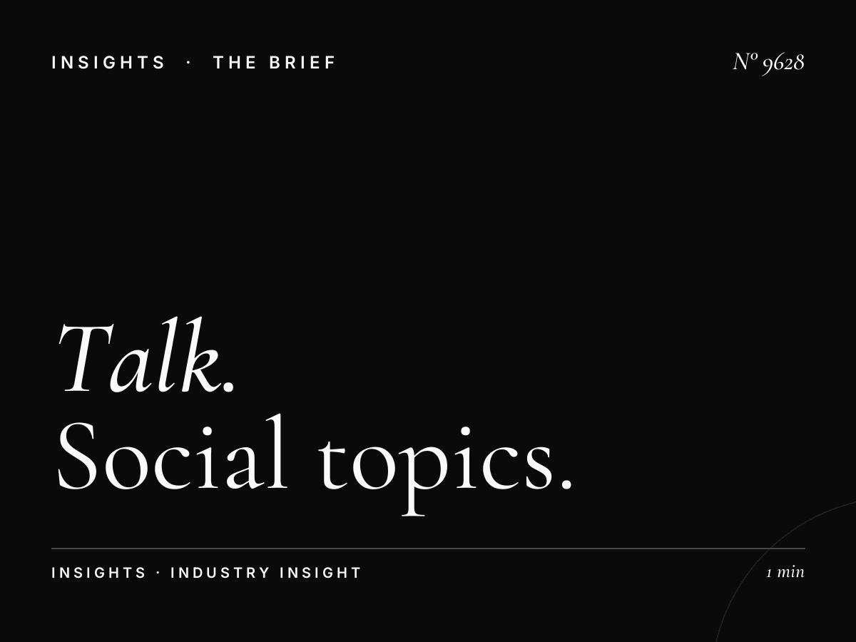 Talk Social Issues: Social Topics Talk Programming