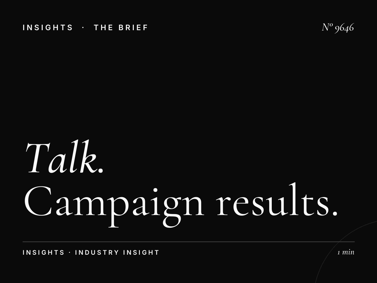 Talk Effectiveness: Talk Campaign Results Analysis