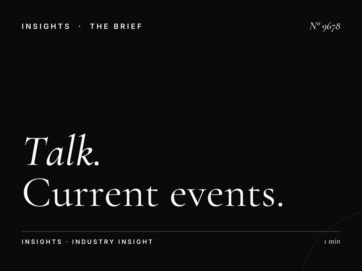 Talk Current Affairs: Current Events Talk Programming