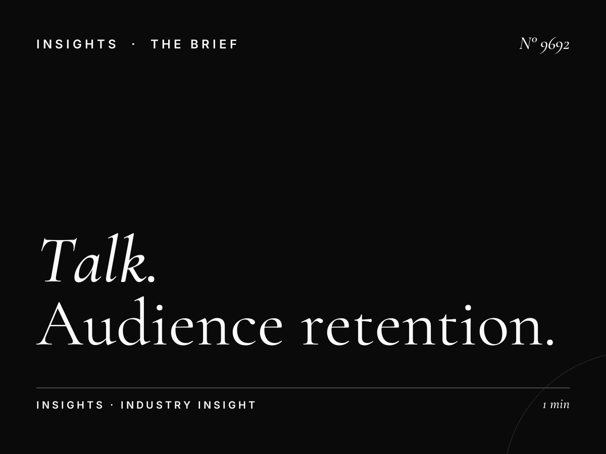 Talk Listener Loyalty: Talk Audience Retention