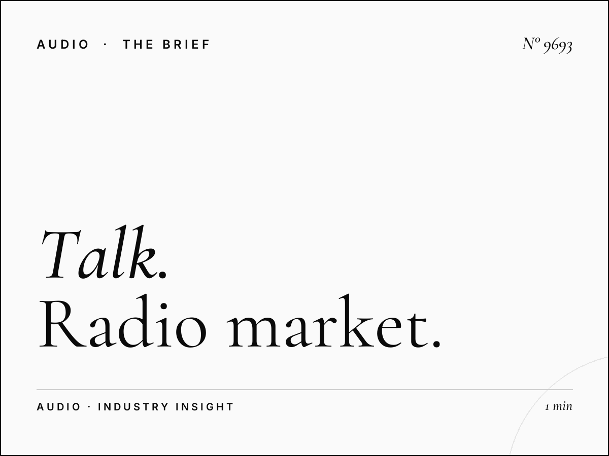 Talk Competition: Talk Radio Market Positioning