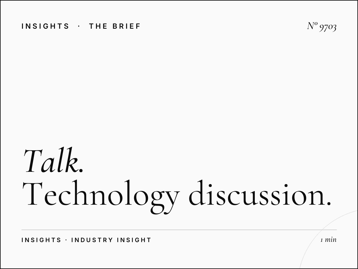 Talk Technology Talk: Technology Discussion Programming