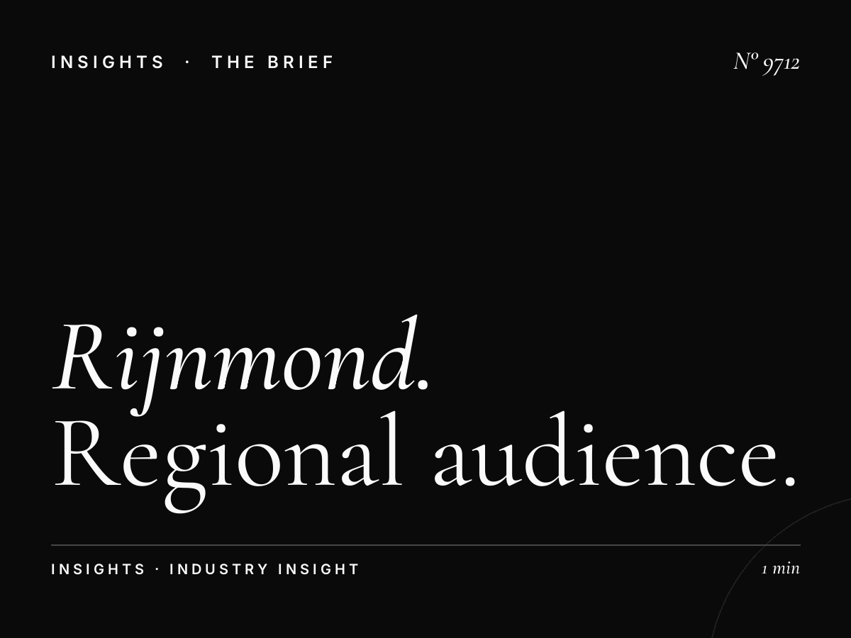 Rijnmond Listener Profile: Regional Audience Analysis