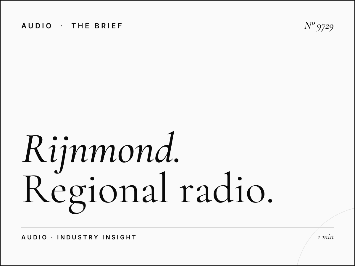 Rijnmond 93.4: Regional Radio Advertising Marketing Rotterdam