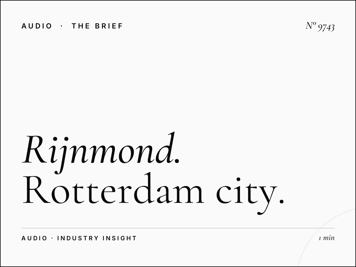 Rijnmond Rotterdam Coverage: Rotterdam City Radio Market