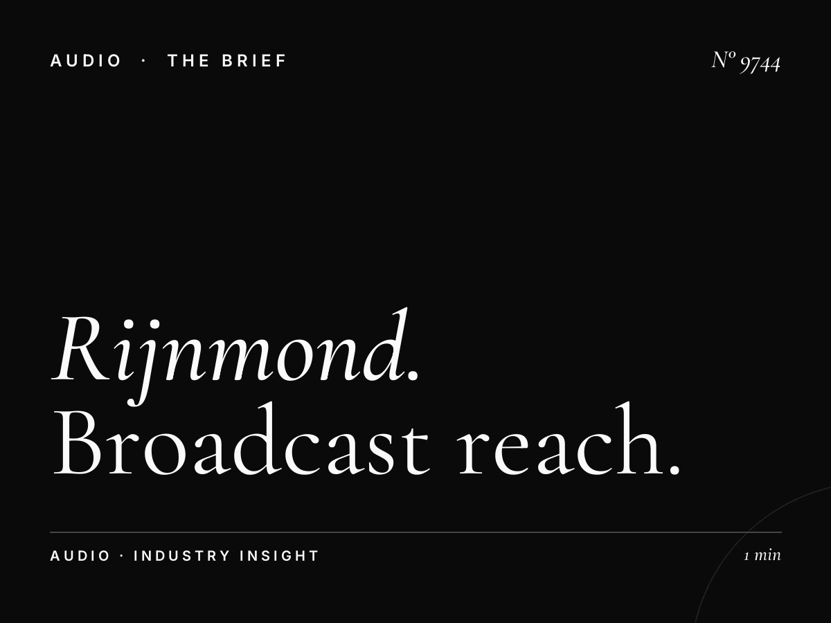 Rijnmond Coverage Area: Broadcast Reach Rotterdam Region