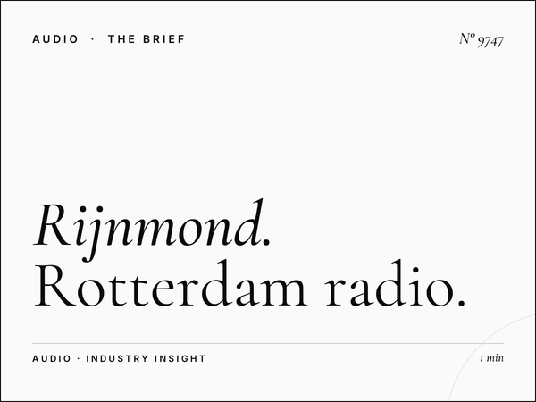 Rijnmond Competition: Rotterdam Radio Market Positioning