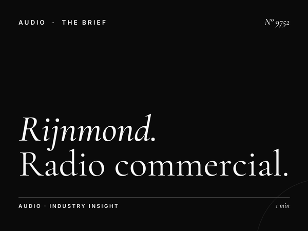 Rijnmond Creative Production: Radio Commercial Creation Rotterdam