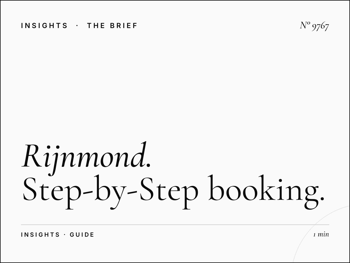 Rijnmond Reservation: Step-by-Step Booking Guide