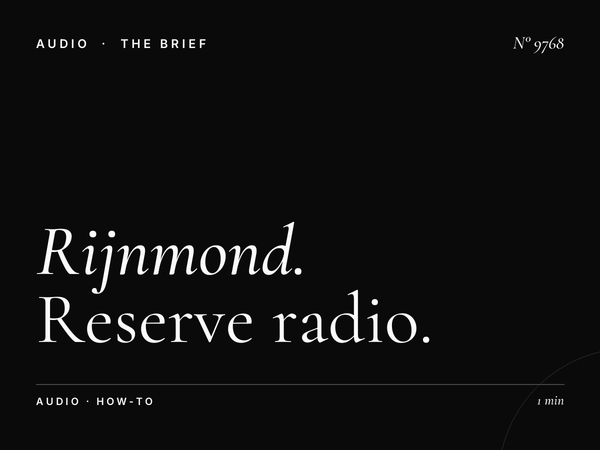 Rijnmond Booking: How to Reserve Radio Advertising Rotterdam