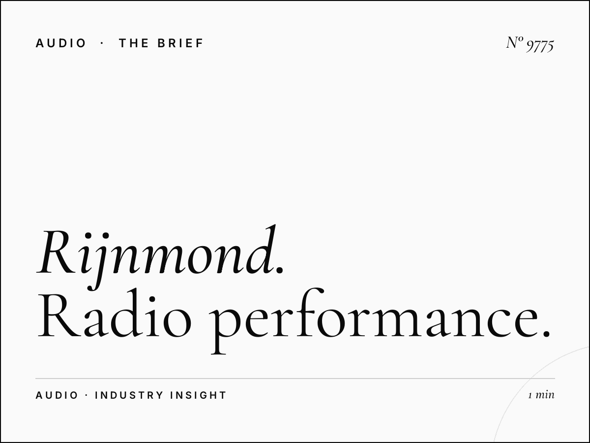 Rijnmond ROI: Radio Performance Measurement Rotterdam