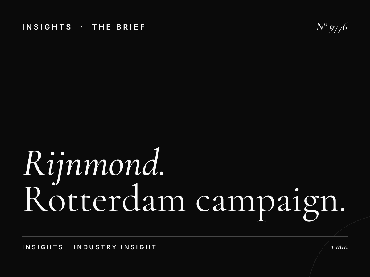 Rijnmond Advertising Strategy: Rotterdam Campaign Implementation