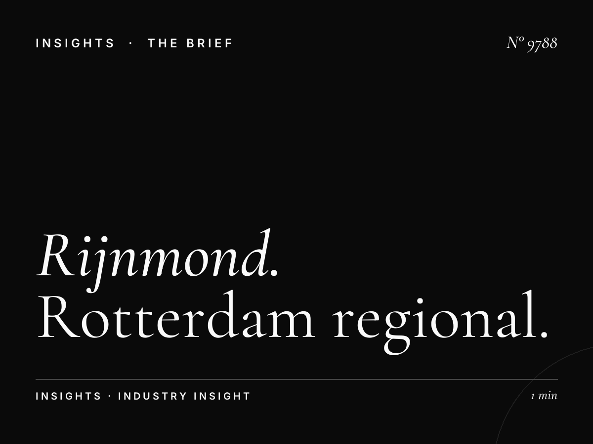 Rijnmond Regional Identity: Rotterdam Regional Programming