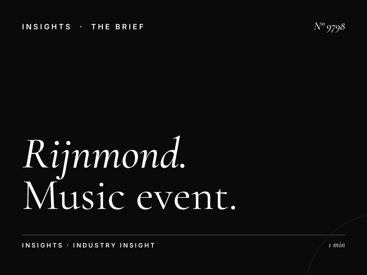 Rijnmond Concert Promotion: Music Event Rotterdam Marketing