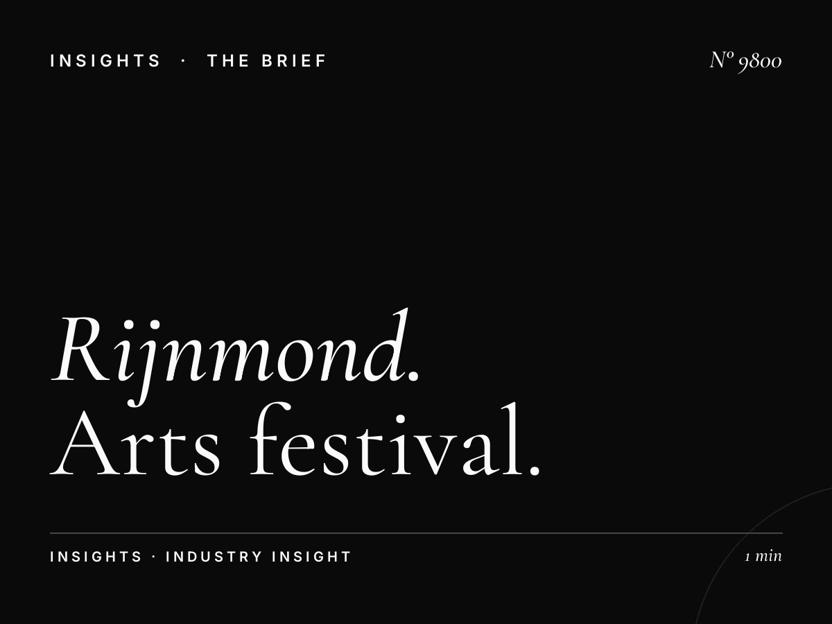 Rijnmond Cultural Events: Arts Festival Rotterdam Promotion