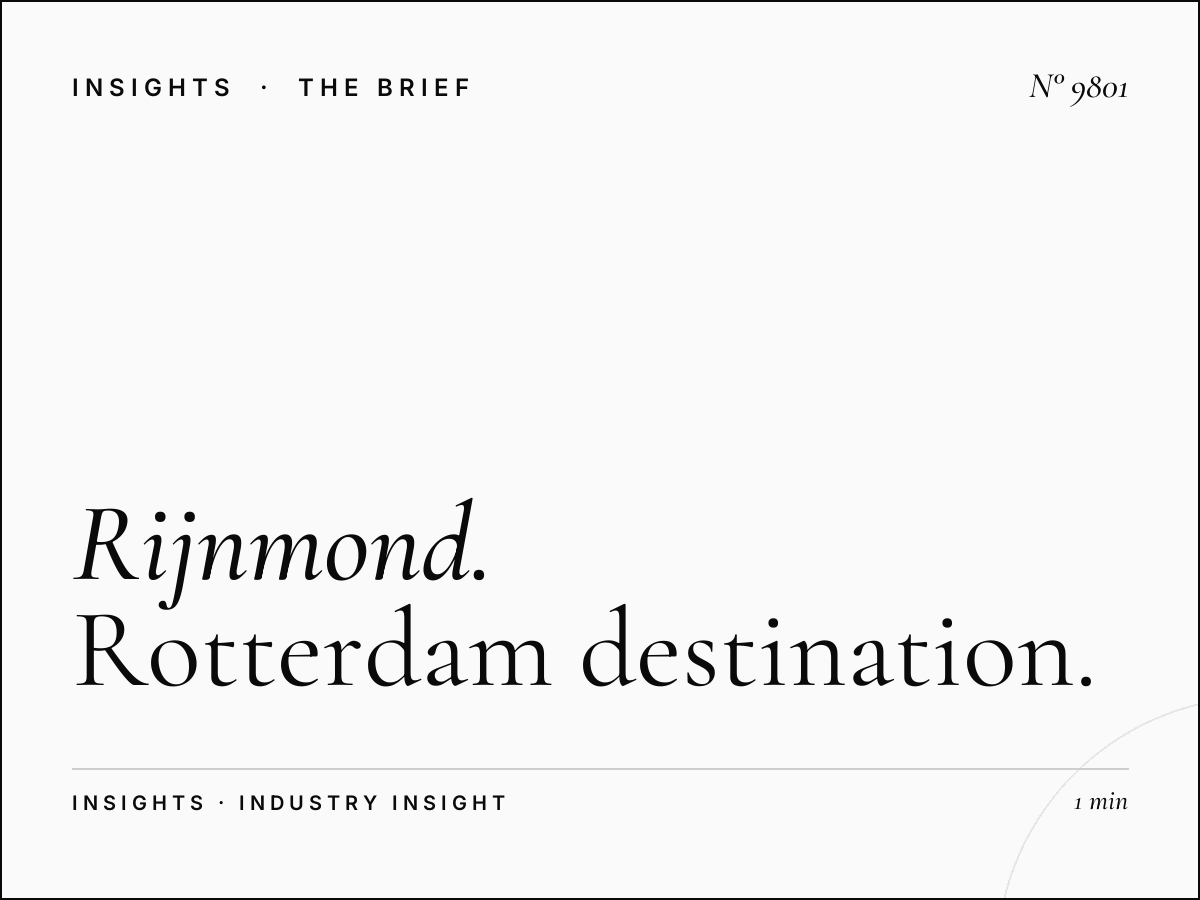 Rijnmond Tourism Board: Rotterdam Destination Advertising