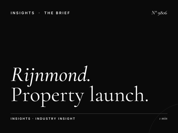 Rijnmond Real Estate Developers: Property Launch Rotterdam